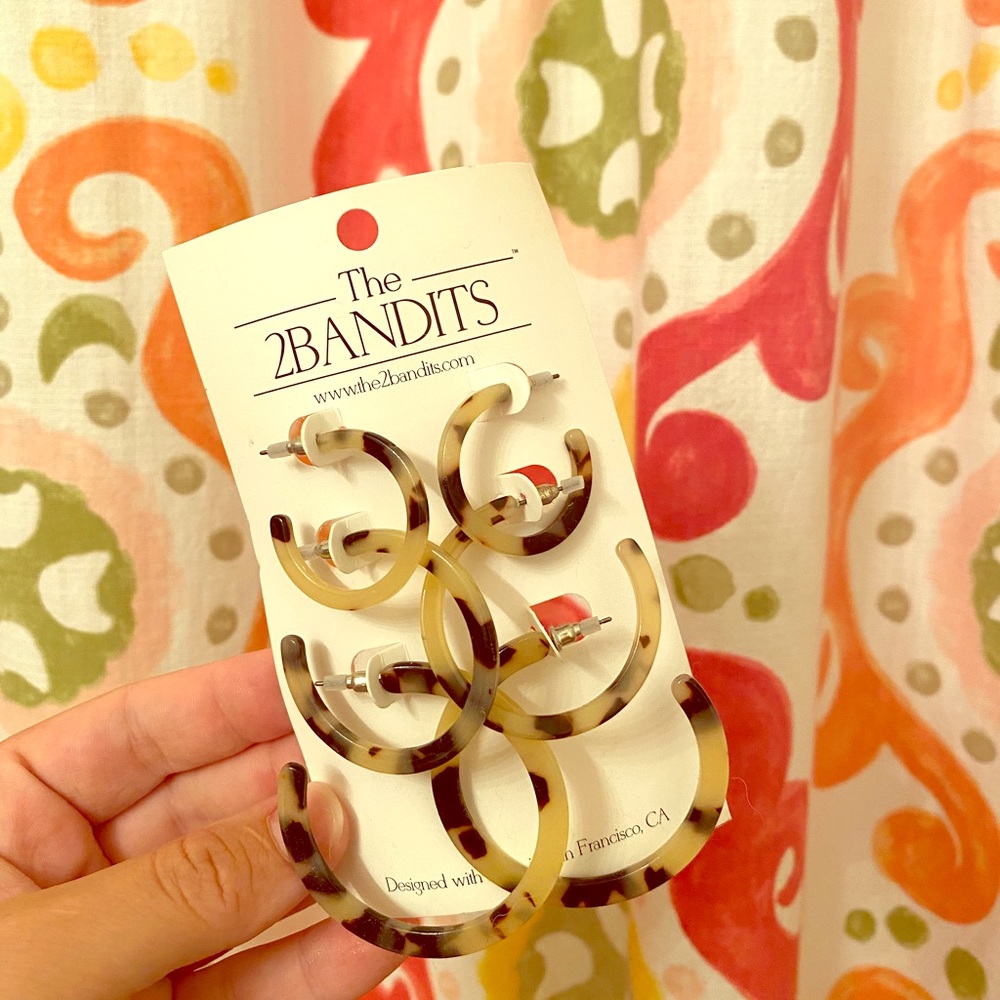 Tortoise shell earrings